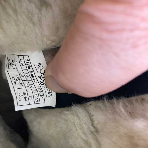 Koolaburra By UGG Womens Sz 6 Shazi Black Suede Shearling Mid Calf Boots - Picture 13 of 14